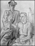 Фаворский В. А. Портрет сестер Родионовых 1946