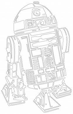 Трафарет R2-D2 (звездные войны)