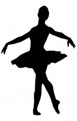 Трафарет — балерина